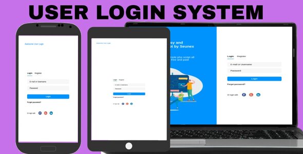 Login php user authentication