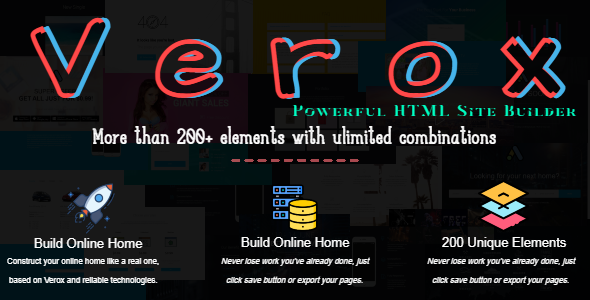 Verox - Powerful HTML Site Builder
